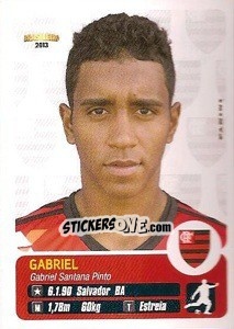 Cromo Gabriel - Campeonato Brasileiro 2013 - Panini