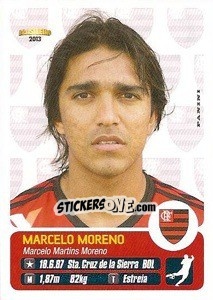 Sticker Marcelo Moreno - Campeonato Brasileiro 2013 - Panini