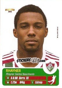 Sticker Rhayner - Campeonato Brasileiro 2013 - Panini