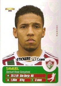 Sticker Samuel - Campeonato Brasileiro 2013 n. 159 - Panini