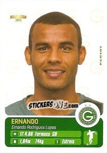 Cromo Ernando - Campeonato Brasileiro 2013 n. 165 - Panini
