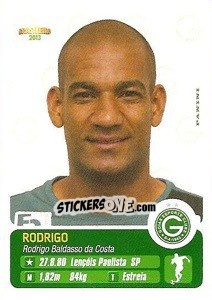 Sticker Rodrigo - Campeonato Brasileiro 2013 - Panini