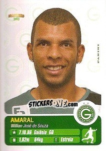 Sticker Amaral - Campeonato Brasileiro 2013 - Panini