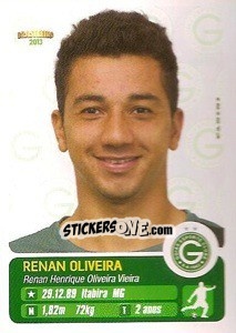 Sticker Renan Oliveira - Campeonato Brasileiro 2013 - Panini