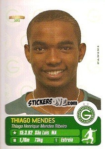 Sticker Thiago Mendes - Campeonato Brasileiro 2013 n. 172 - Panini