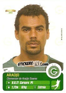 Cromo Araújo - Campeonato Brasileiro 2013 - Panini