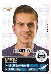 Sticker Marcelo - Campeonato Brasileiro 2013 - Panini