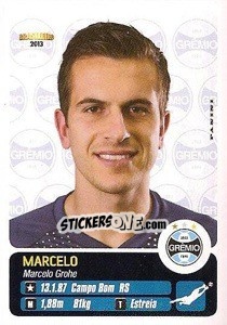 Cromo Marcelo - Campeonato Brasileiro 2013 - Panini