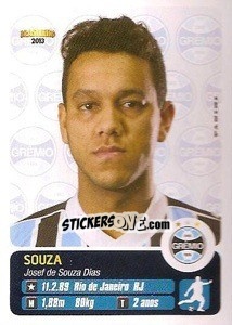 Sticker Souza - Campeonato Brasileiro 2013 - Panini