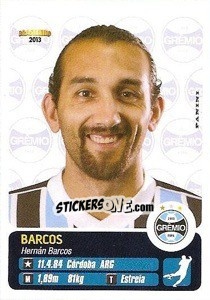 Cromo Barcos - Campeonato Brasileiro 2013 - Panini