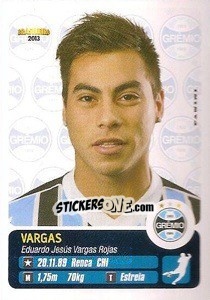 Sticker Eduardo Vargas - Campeonato Brasileiro 2013 n. 191 - Panini