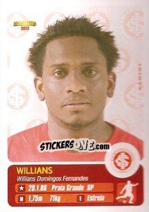 Sticker Willians - Campeonato Brasileiro 2013 - Panini
