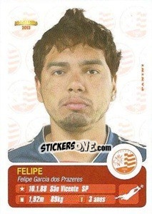 Sticker Felipe - Campeonato Brasileiro 2013 - Panini