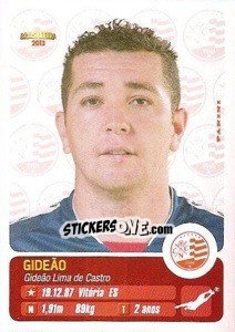 Sticker Gideão - Campeonato Brasileiro 2013 n. 211 - Panini