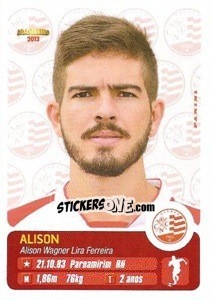 Sticker Alison - Campeonato Brasileiro 2013 - Panini