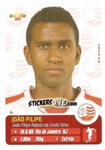 Figurina João Filipe - Campeonato Brasileiro 2013 - Panini