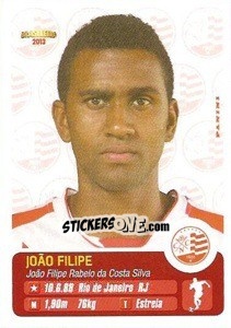 Sticker João Filipe - Campeonato Brasileiro 2013 n. 214 - Panini