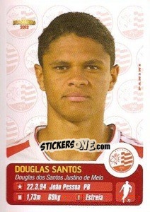 Sticker Douglas Santos - Campeonato Brasileiro 2013 - Panini