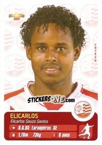 Sticker Elicarlos - Campeonato Brasileiro 2013 - Panini