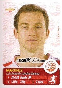 Sticker Martinez - Campeonato Brasileiro 2013 - Panini
