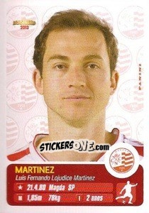 Sticker Martinez - Campeonato Brasileiro 2013 n. 220 - Panini