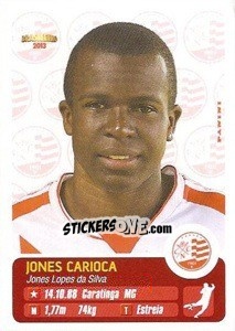 Sticker Jones Carioca - Campeonato Brasileiro 2013 - Panini