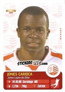 Sticker Jones Carioca - Campeonato Brasileiro 2013 n. 222 - Panini