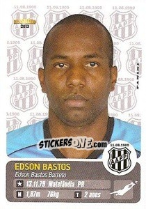 Cromo Edson Bastos - Campeonato Brasileiro 2013 n. 226 - Panini