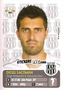 Sticker Diego Sacoman - Campeonato Brasileiro 2013 - Panini