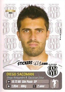 Cromo Diego Sacoman - Campeonato Brasileiro 2013 n. 228 - Panini