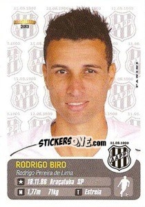 Sticker Rodrigo Biro - Campeonato Brasileiro 2013 - Panini