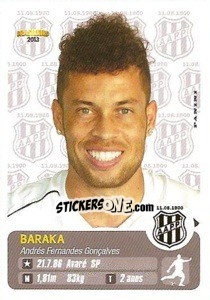 Cromo Baraka - Campeonato Brasileiro 2013 n. 233 - Panini