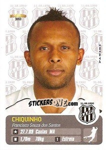Sticker Chiquinho - Campeonato Brasileiro 2013 - Panini