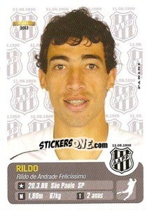 Cromo Rildo - Campeonato Brasileiro 2013 - Panini