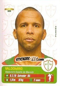Sticker Valdomiro - Campeonato Brasileiro 2013 - Panini