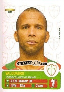 Cromo Valdomiro - Campeonato Brasileiro 2013 - Panini