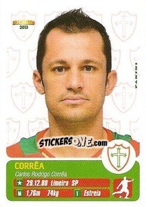 Sticker Corrêa - Campeonato Brasileiro 2013 n. 250 - Panini