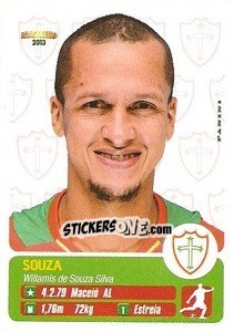 Sticker Souza - Campeonato Brasileiro 2013 n. 253 - Panini