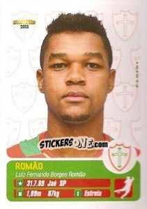 Sticker Romão - Campeonato Brasileiro 2013 n. 255 - Panini