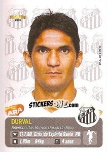Sticker Durval - Campeonato Brasileiro 2013 - Panini
