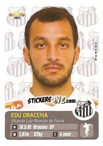 Sticker Edu Dracena - Campeonato Brasileiro 2013 n. 261 - Panini