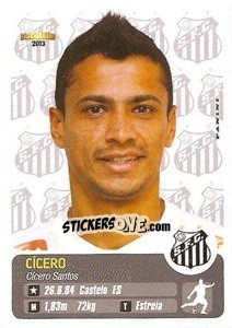 Sticker Cícero - Campeonato Brasileiro 2013 n. 265 - Panini