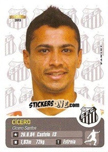 Cromo Cícero - Campeonato Brasileiro 2013 - Panini