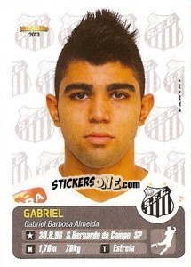 Figurina Gabriel Barbosa - Campeonato Brasileiro 2013 - Panini