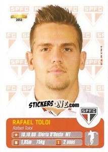 Cromo Rafael Toloi - Campeonato Brasileiro 2013 - Panini