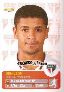 Sticker Denilson - Campeonato Brasileiro 2013 - Panini