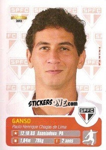 Sticker Ganso - Campeonato Brasileiro 2013 - Panini