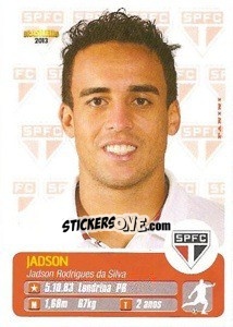 Sticker Jadson - Campeonato Brasileiro 2013 n. 281 - Panini