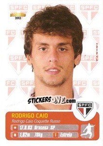 Figurina Rodrigo Caio - Campeonato Brasileiro 2013 - Panini