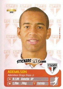 Sticker Ademilson - Campeonato Brasileiro 2013 - Panini